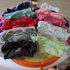 Baby girl short sleeve/pants outfits
